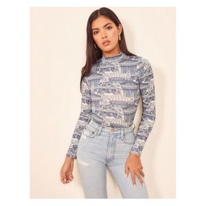 Reformation Bailey Top in Romanesque size small